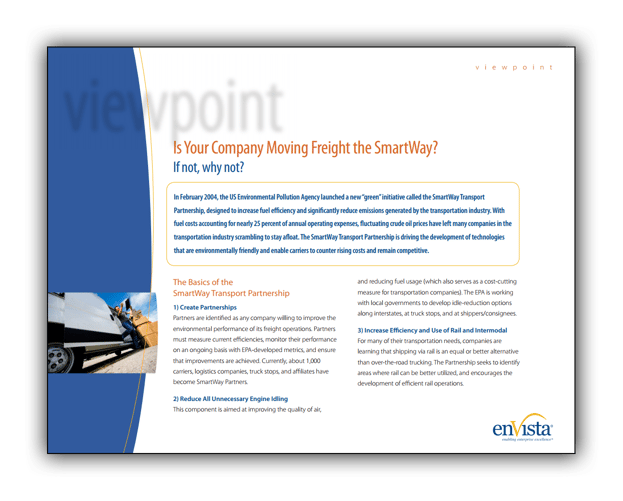 Smart Way Paper White Paper: Is Your Company Moving Freight the SmartWay?